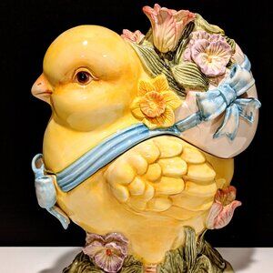 Kaldun & Bogle Easter Chick Ceramic Cookie Jar